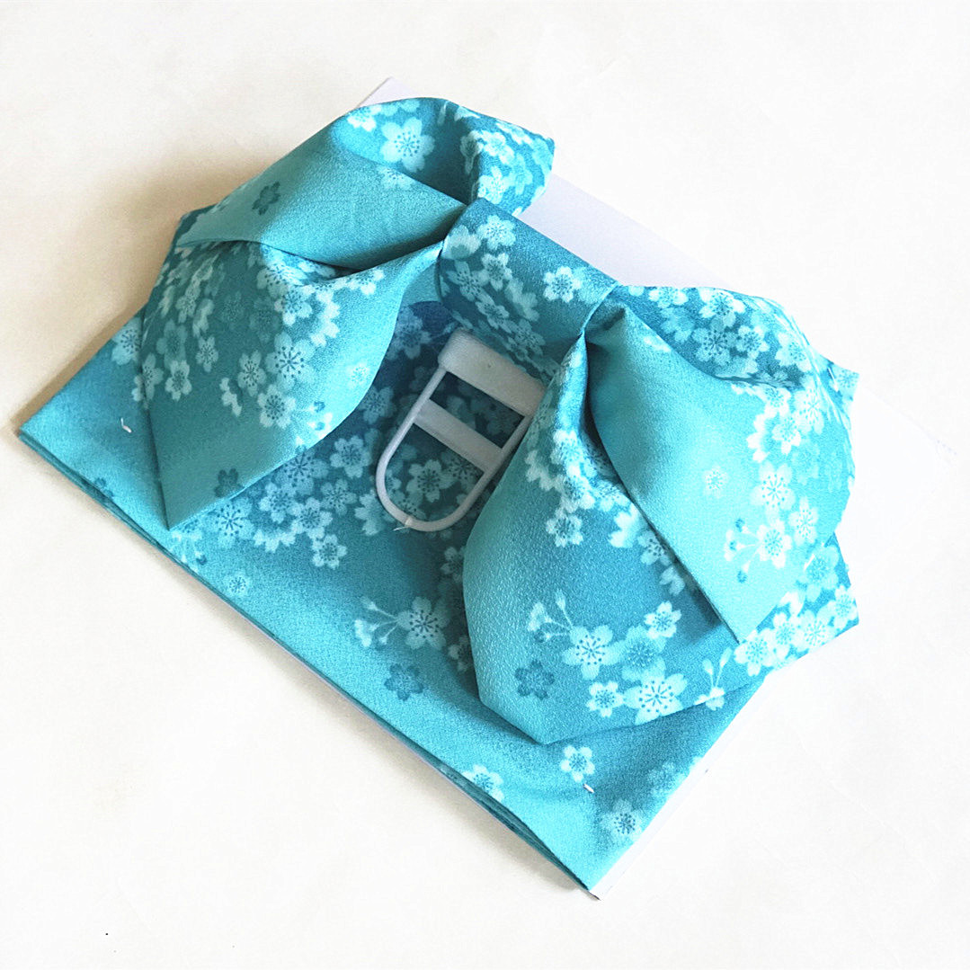 Bow Tie Pre Tied - Cinturón Obi Floral Multicolor para Mujer