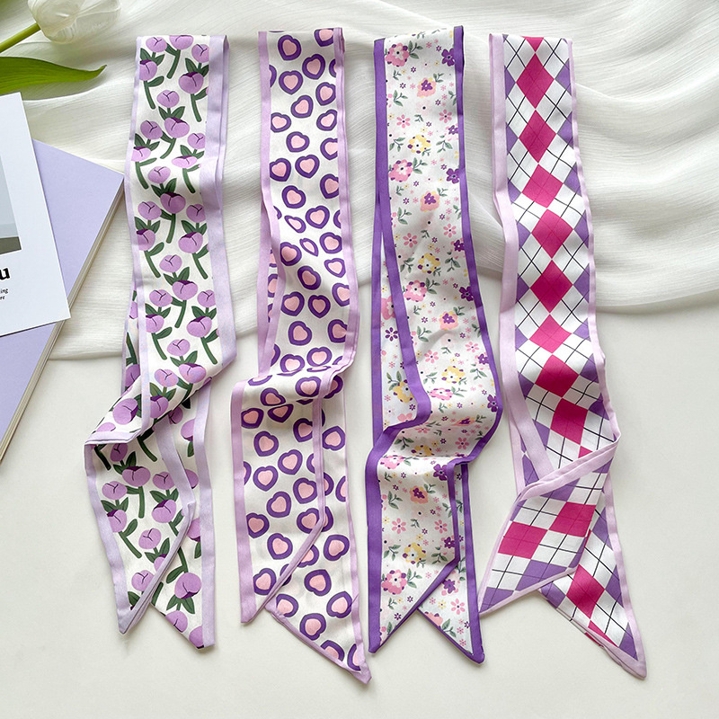 Head Wrap Turban - Nueva bufanda de seda corta y