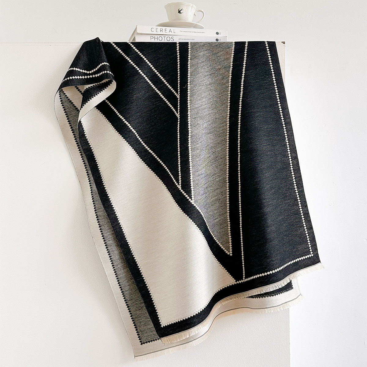 Pashmina Wrap Large - Bufanda de imitación de cachemira para