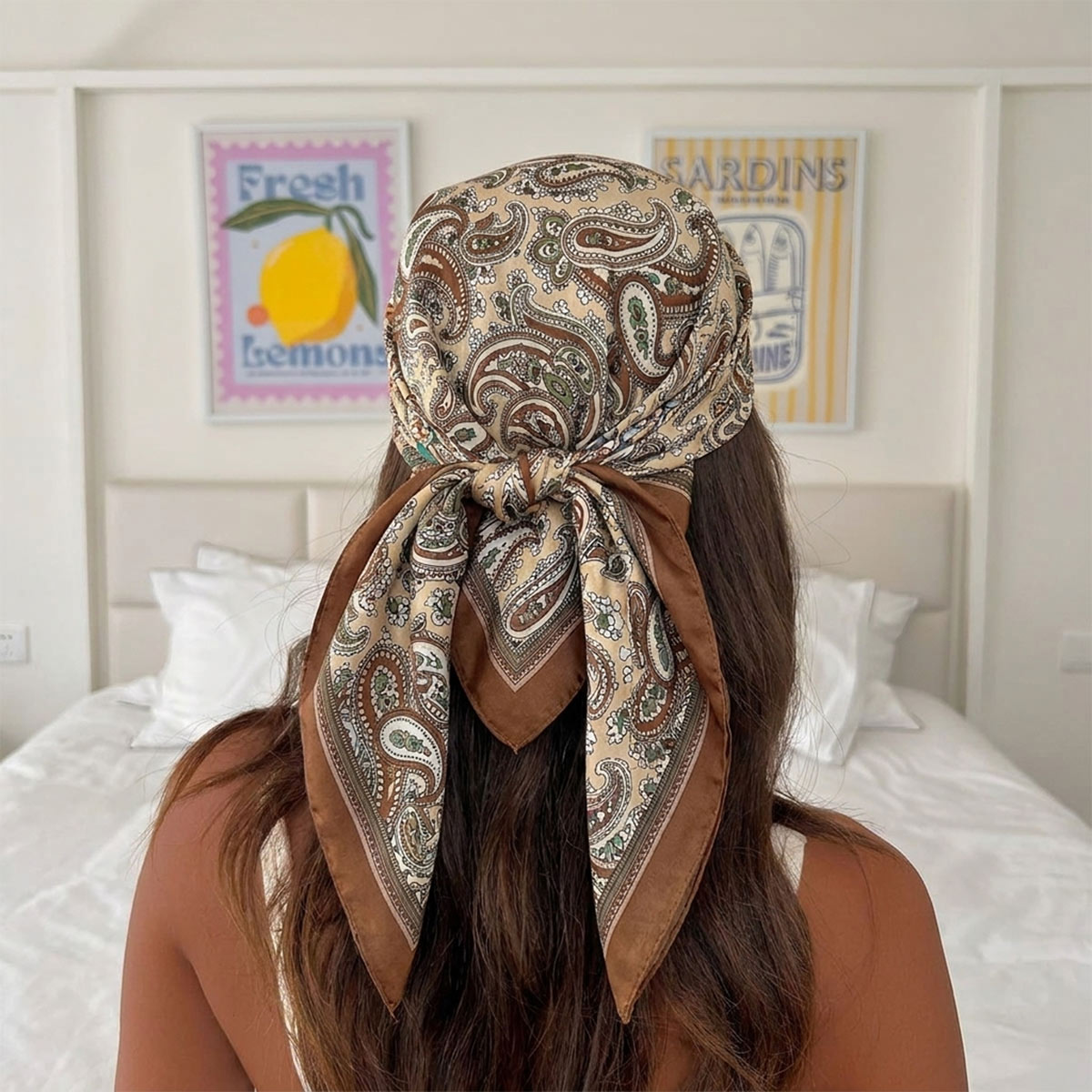 Scarf Silk Square - Nuevo Diseño de Moda, Pañuelo Cuadrado