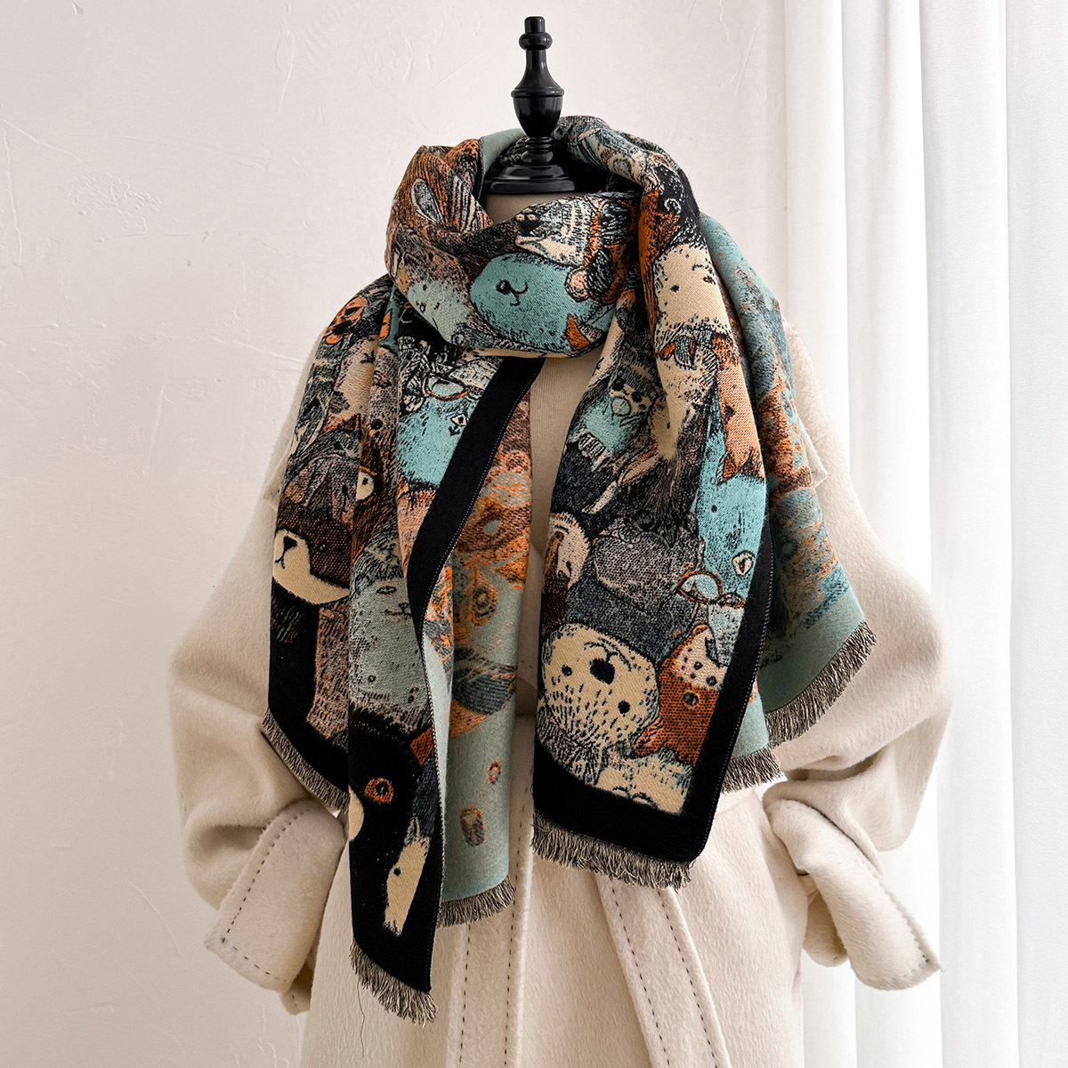 Bufanda de imitación de cachem - Pashmina Wrap Large reseña y precio