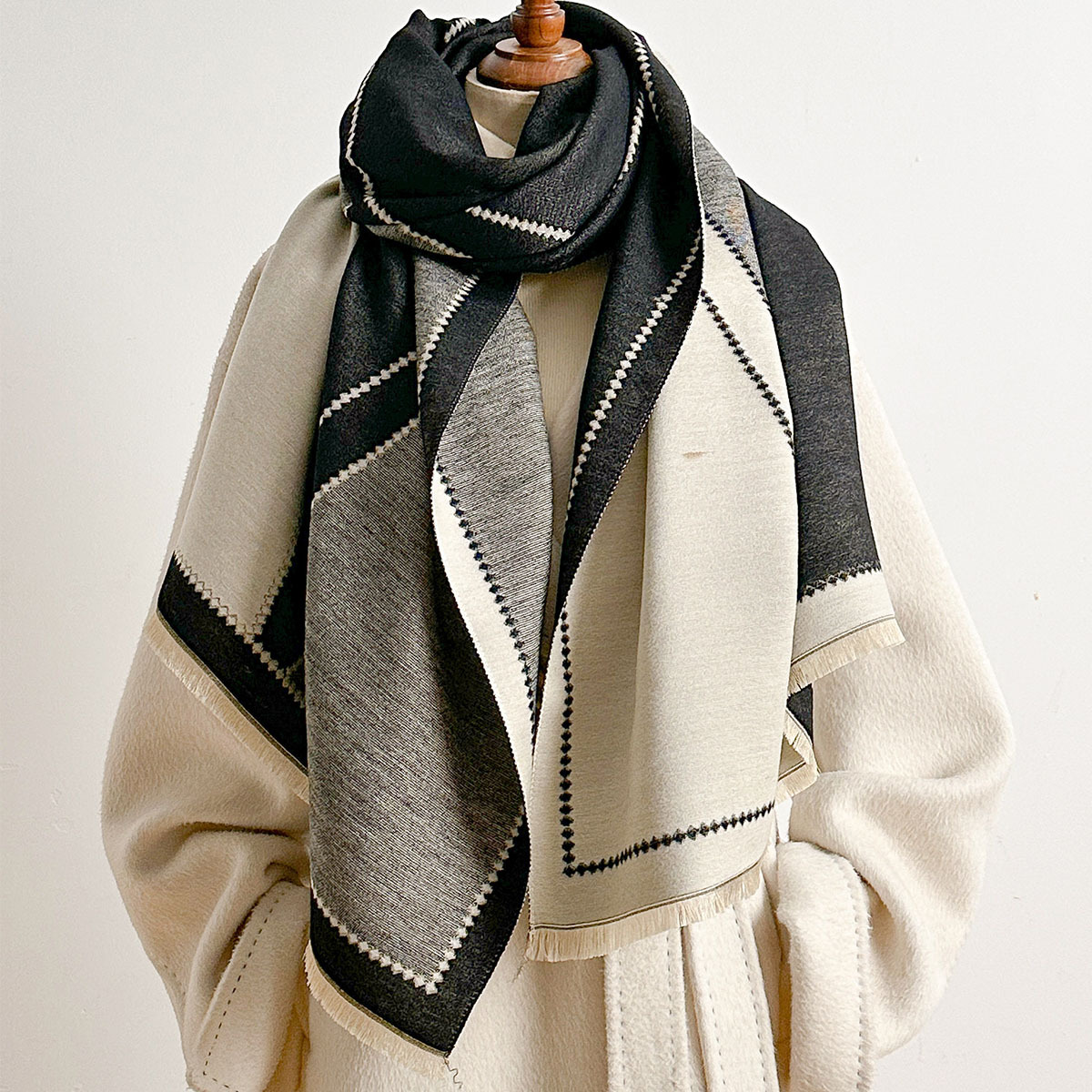 Bufanda de imitación de cachem - Pashmina Wrap Large reseña y precio