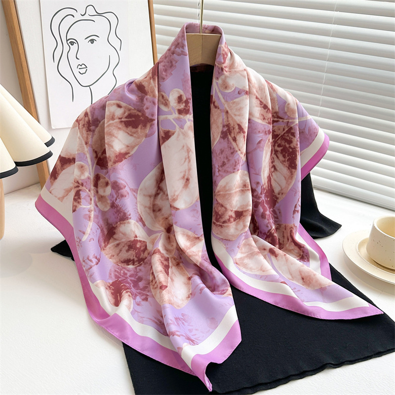 Bufanda cuadrada grande con es - Scarf Silk Square reseña y precio